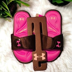 Under Armour Kids Sandals - Pink and Brown
